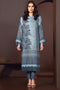 AlKaram Winter Collection – Two Piece Printed Karandi Suit With Dyed Karandi Trouser – FW-24.1-20-Blue